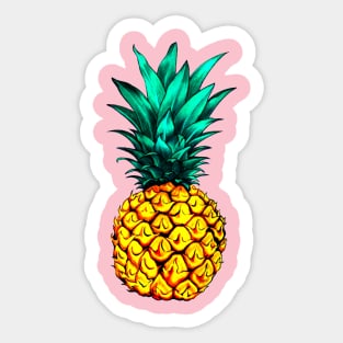 Pineapple Funny Hipster Fan Art Sticker